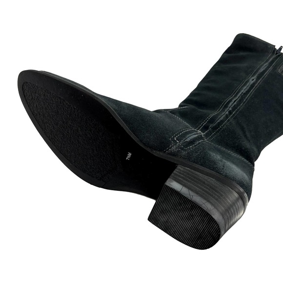 Matisse Gunslinger Blue Suede Block Heel Boots Size 7.5M EUC - Picture 11 of 15